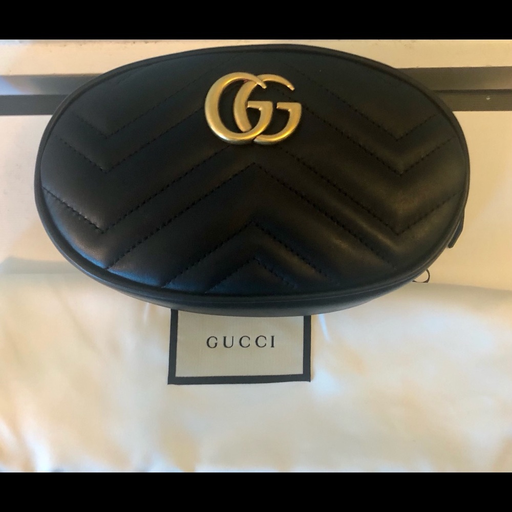 GG Matelassé Leather Belt Bag